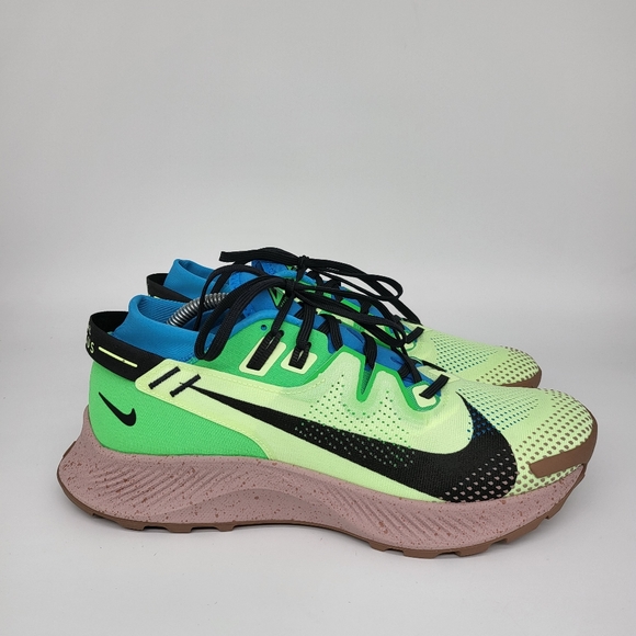Nike Pegasus Trail 2 Men's Running Shoes Barely Volt/Black - Picture 3 of 7